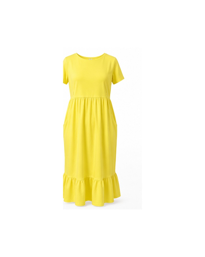 The Homestead Dress in Lemon Yellow